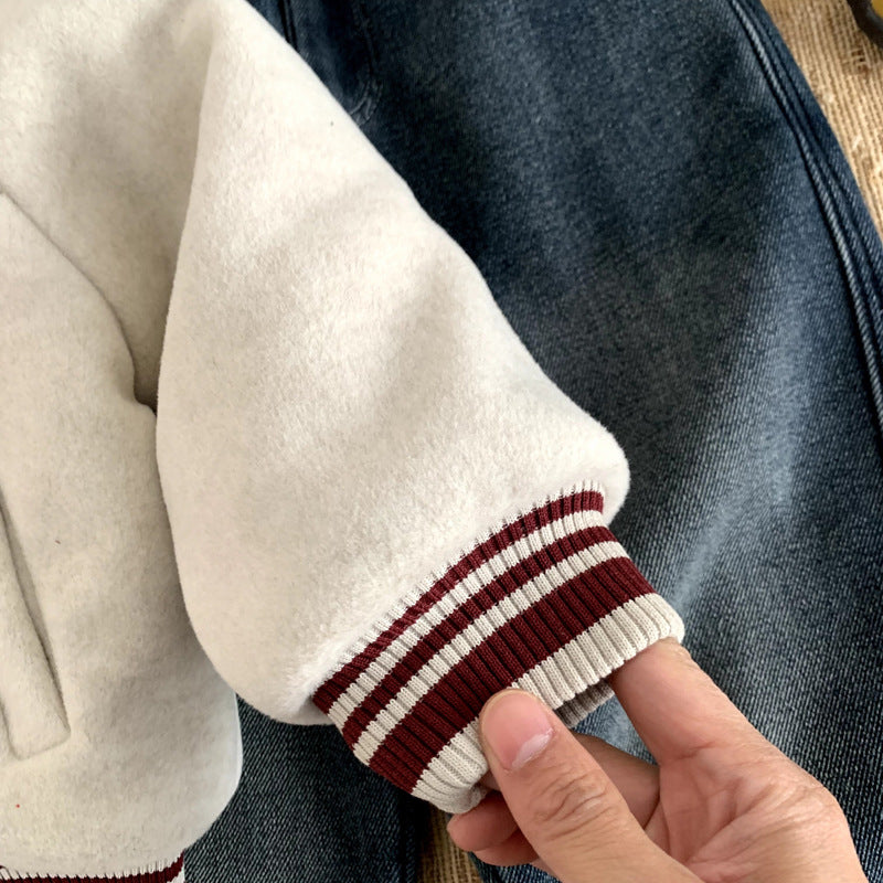 Small and medium-sized girls' autumn and winter coats for babies