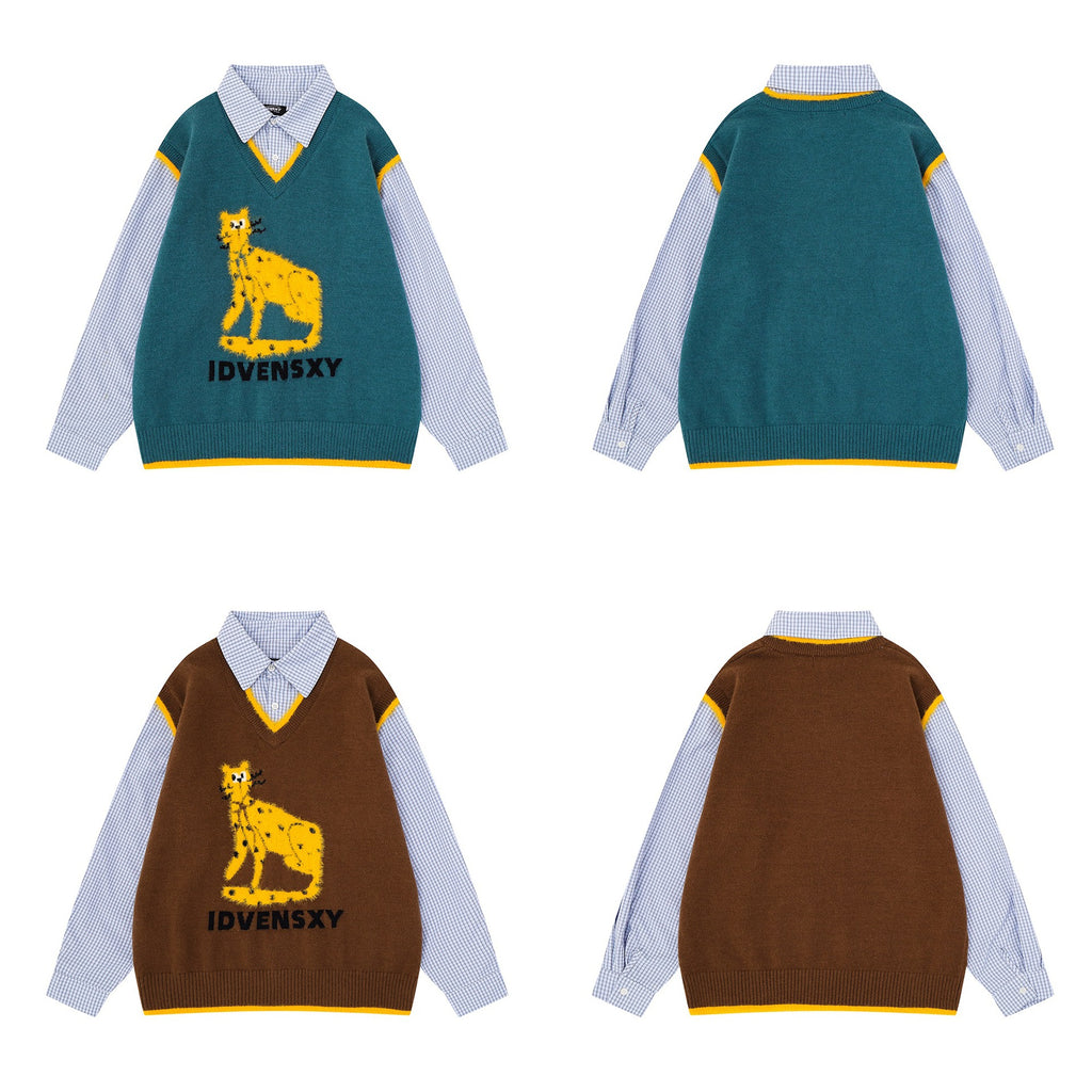Fake two shirts and sweaters