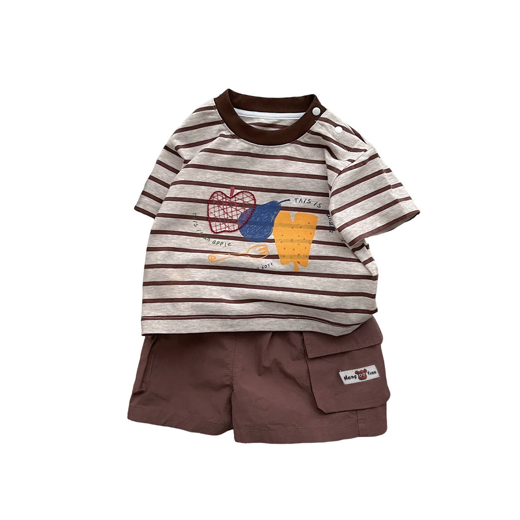 Boys T-Shirt & Cargo Shorts Set