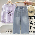 Girls' Wide-Leg Jeans
