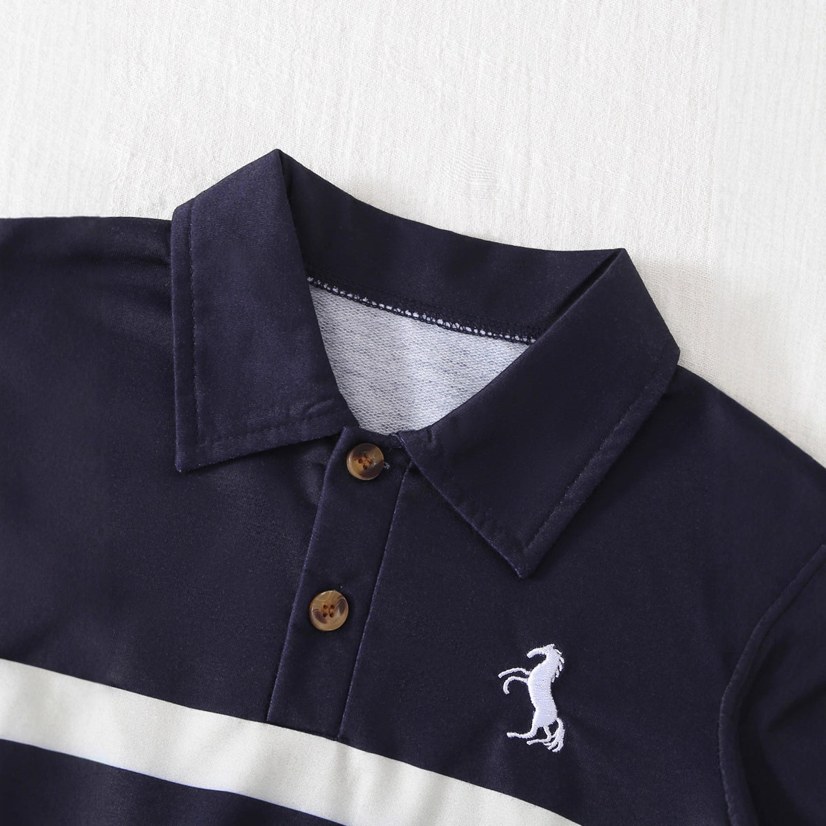 Kids Striped Polo Set