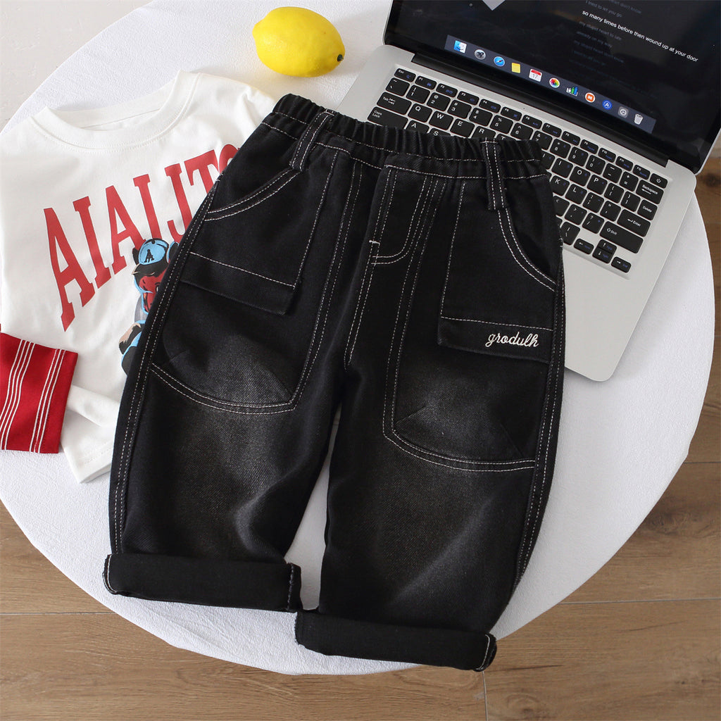 Boys' Cargo Denim Pants