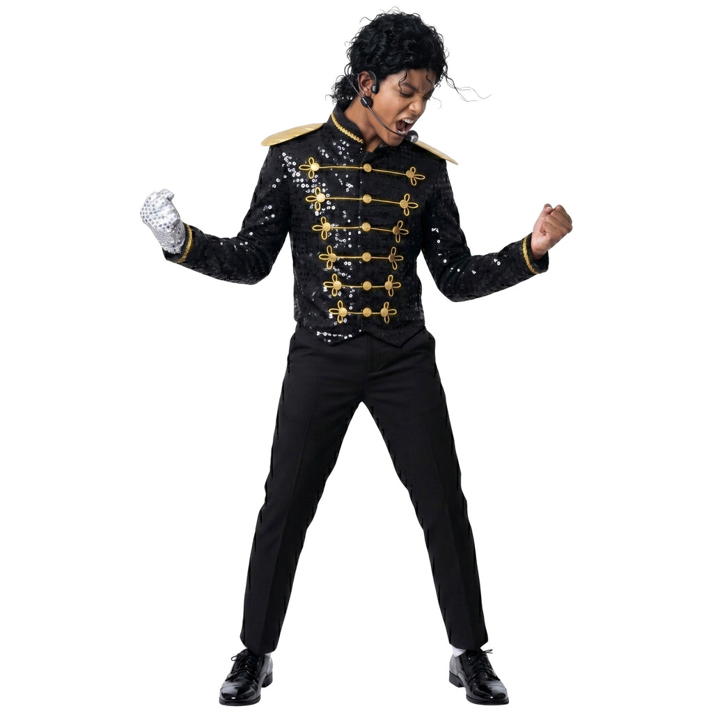 Halloween Kids MJ Sequin Performance Costume Jackson Cosplay Michael Jackson Tap Dance MJ Stage Performance Outfit
