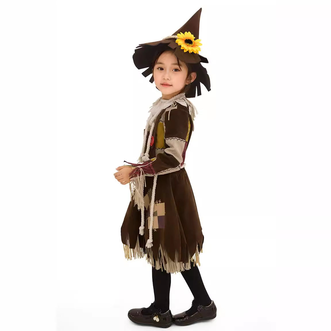 Halloween Kids Costume Witch Wizard Cosplay Dress for Girls Princess Dress