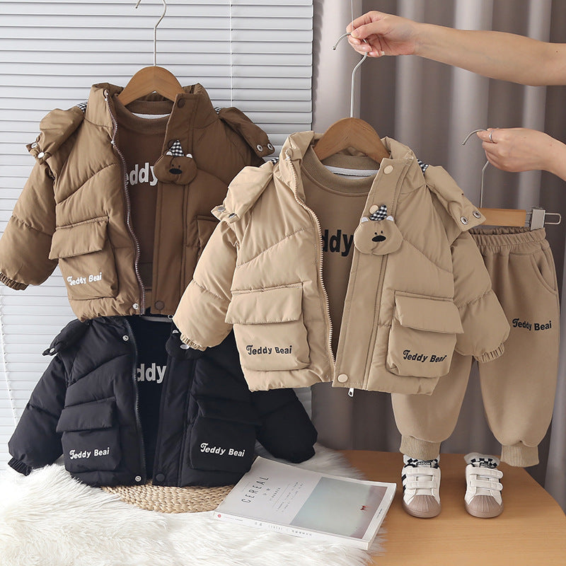 Boys' Winter Fleece-Lined 3-Piece Set