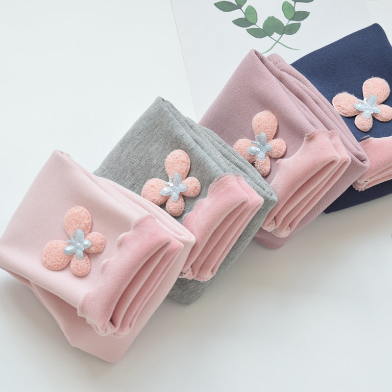 Girls Winter Velvet Pants