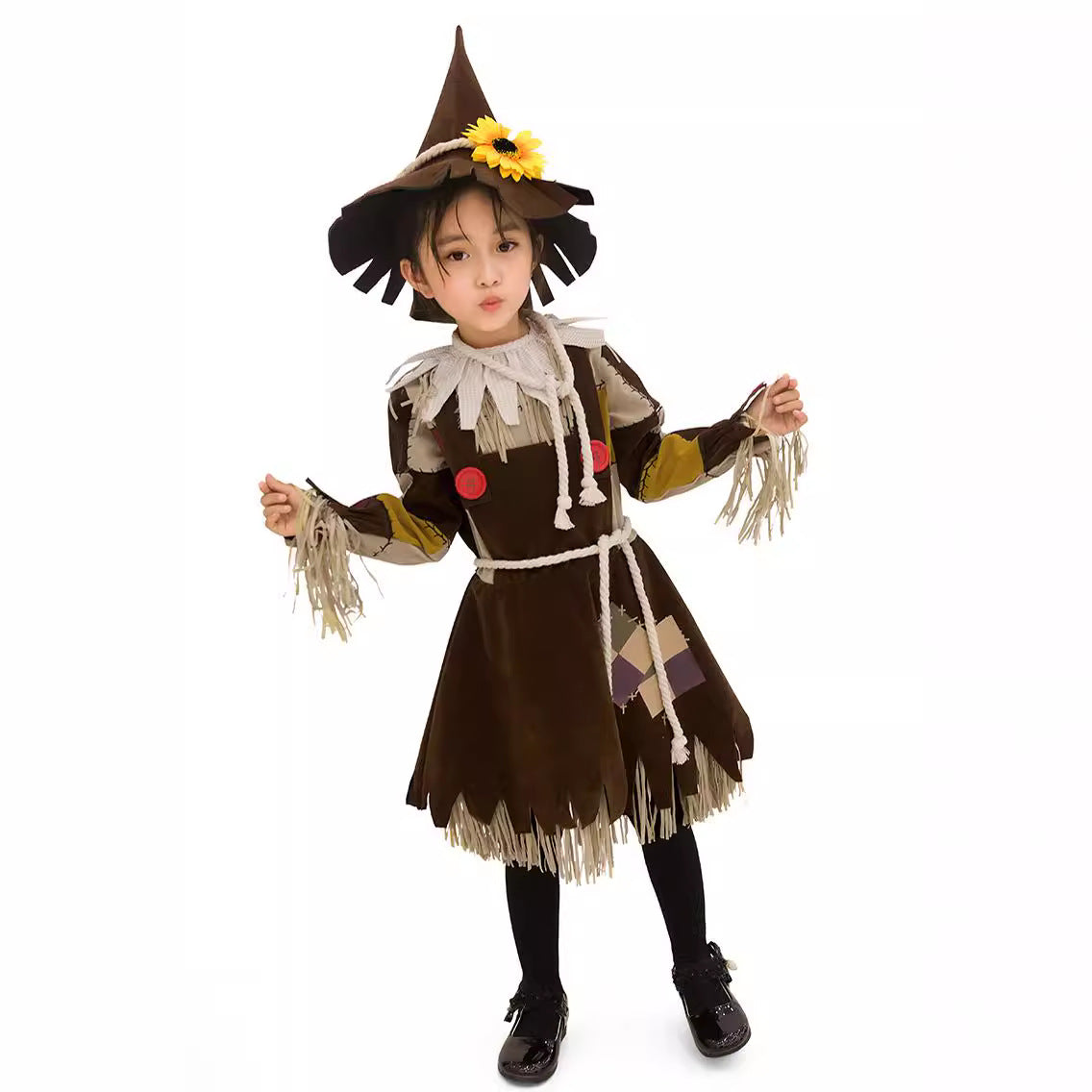 Halloween Kids Costume Witch Wizard Cosplay Dress for Girls Princess Dress