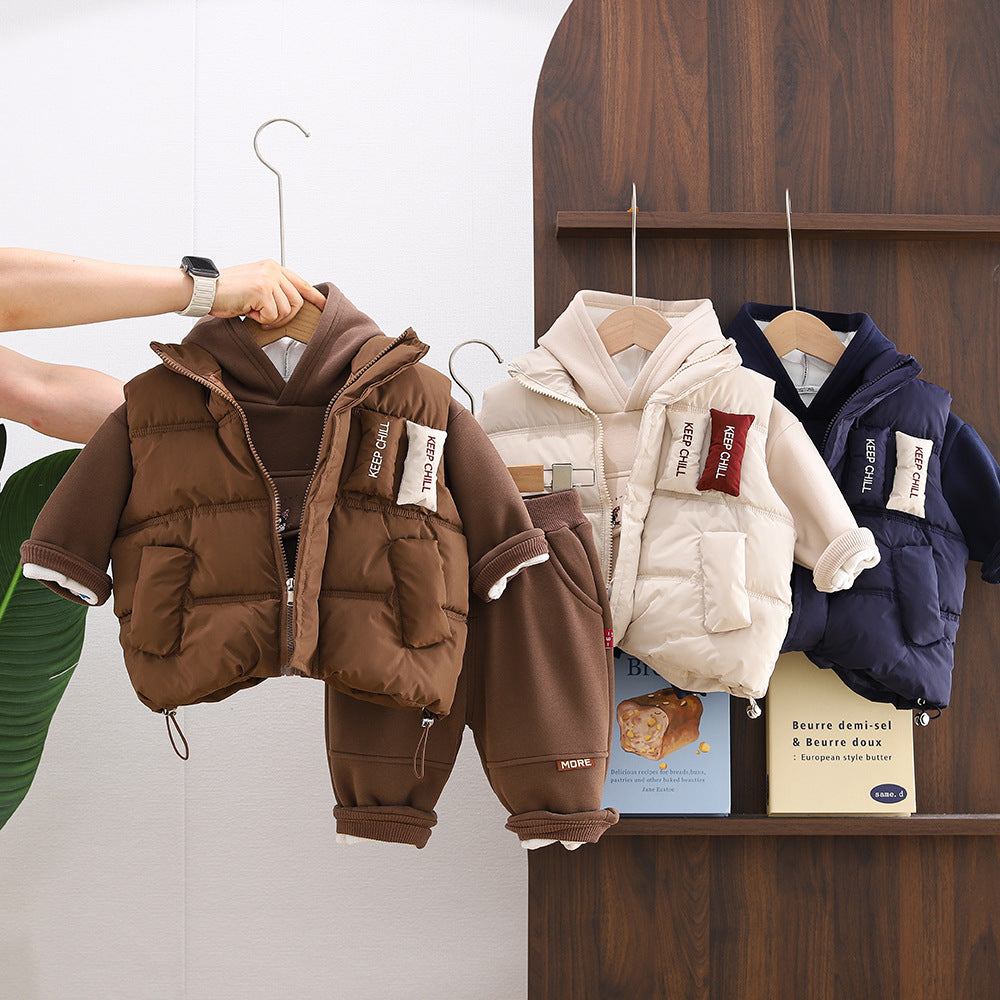 Boys' Winter Fleece-Lined 3-Piece Set