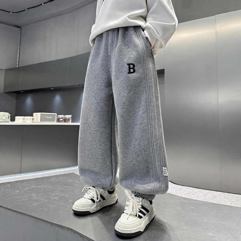 Casual Loose Fit Boys' Autumn Winter Sweatpants