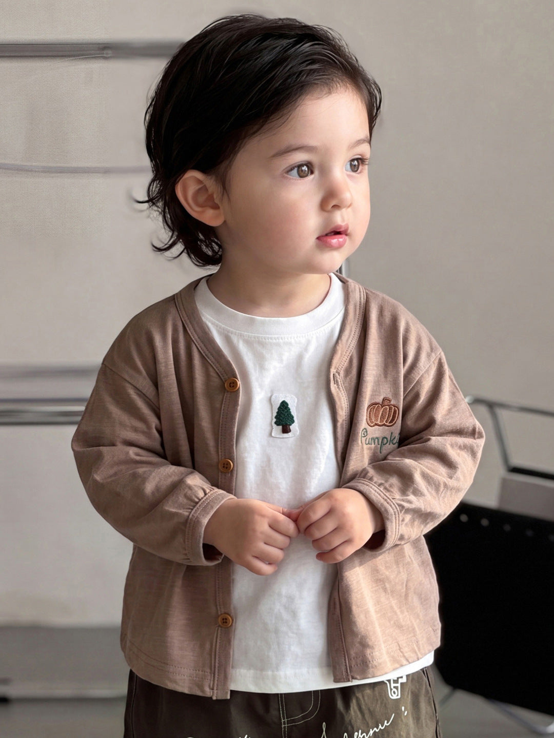 Kids Cardigan & Shorts Set
