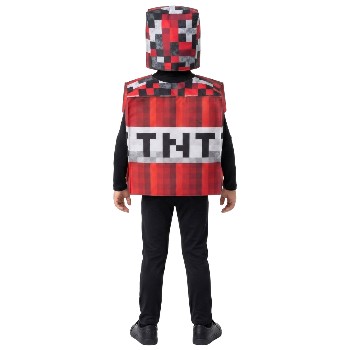 Halloween Minecraft TNT Bomb Cosplay Kids Party Stage Performance Costume Block Character Outfit