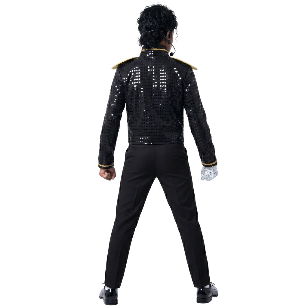 Halloween Kids MJ Sequin Performance Costume Jackson Cosplay Michael Jackson Tap Dance MJ Stage Performance Outfit