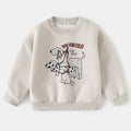 Girls' Children's Clothing Spring and Autumn New Cartoon Round Neck Sweatshirt for Middle and Large Kids