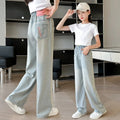 Girls' Lightweight Straight-Leg Jeans