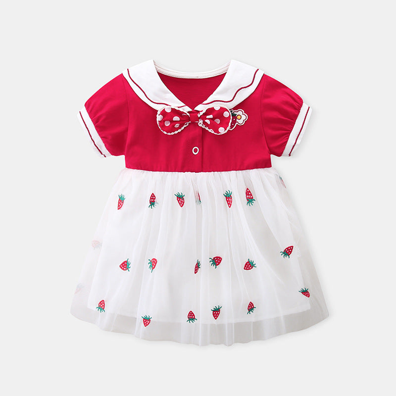 Baby Girl Strawberry Princess Dress