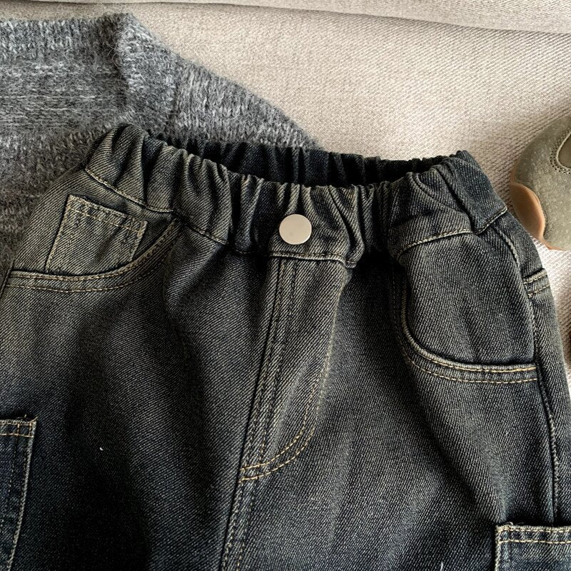 Boys' Winter Fleece-Lined Jeans