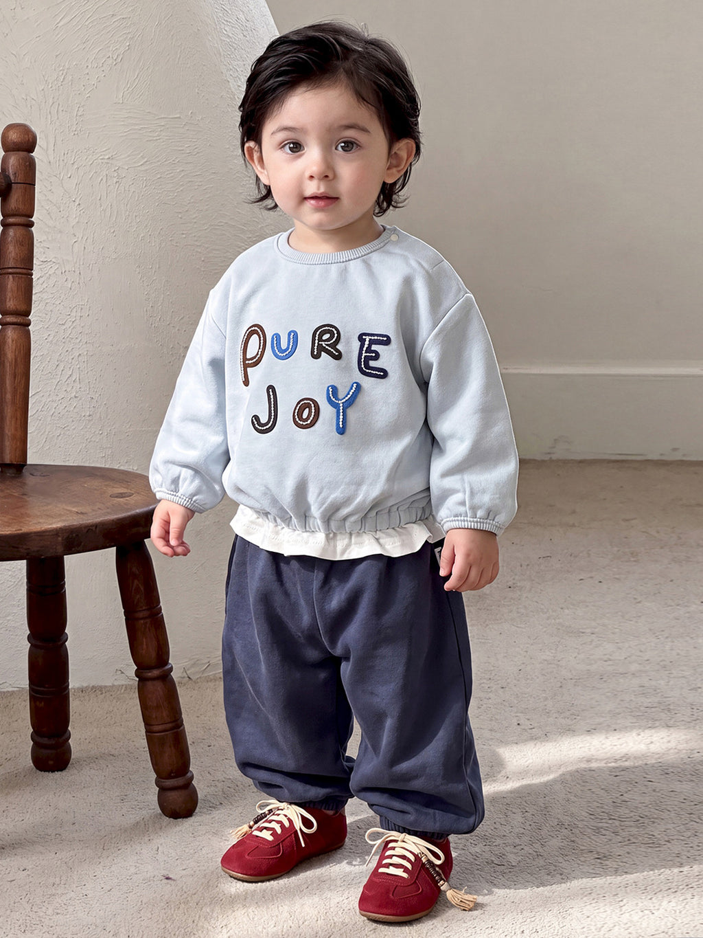 Kids' Letter Hoodie & Pants Set