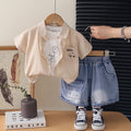 Three piece set of summer casual shirts for baby boys