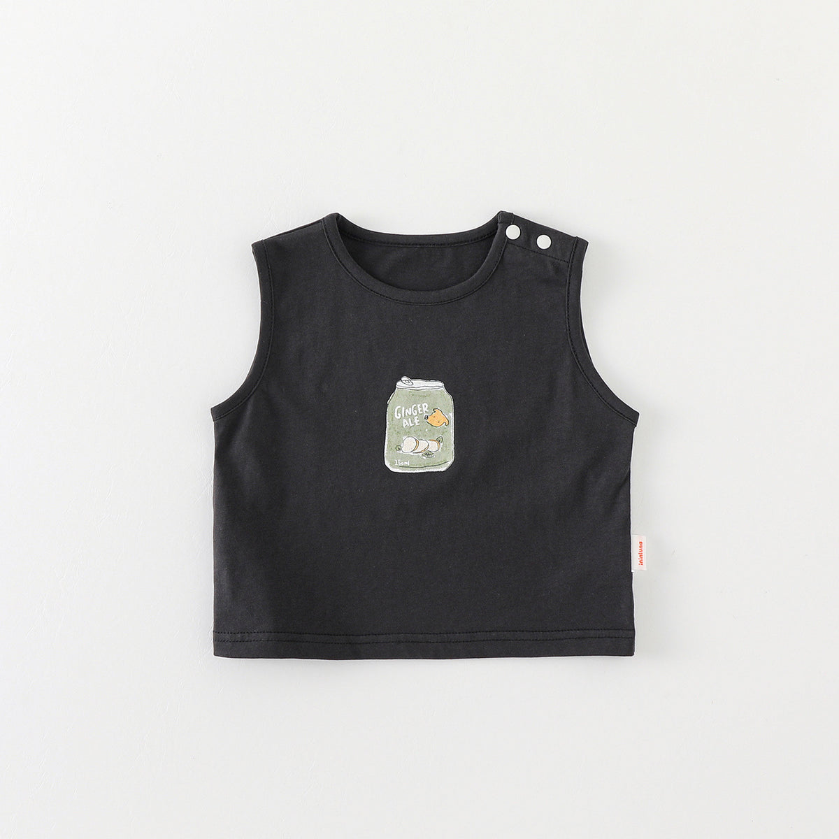 Cute Cartoon Printed Sleeveless Vest Set for Baby Boys Summer Outfit 1-3 Years Old Fashionable Clothing