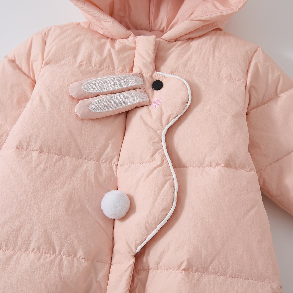 Baby Girls Hooded Down Overall