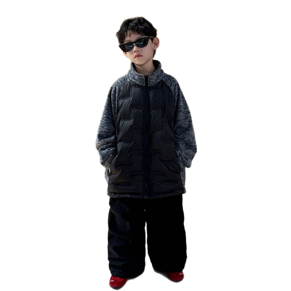 Boys Lightweight White Duck Down Jacket Autumn Winter Warm Inner Layer School Uniform Coat
