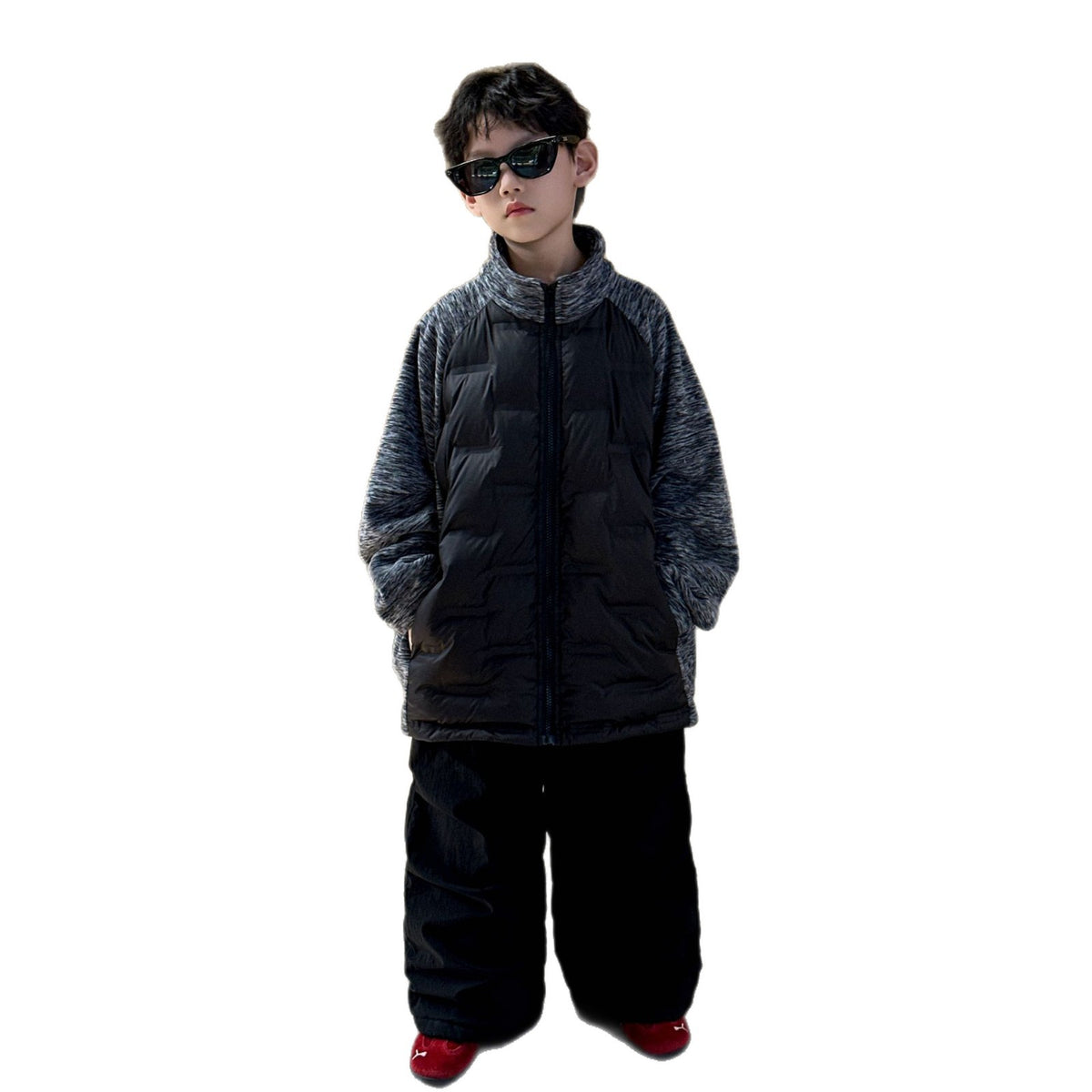 Boys Lightweight White Duck Down Jacket Autumn Winter Warm Inner Layer School Uniform Coat