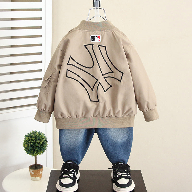 Boys Autumn Baseball Jacket