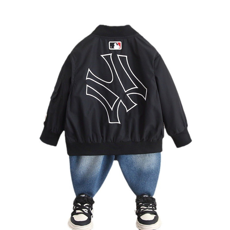 Boys Autumn Baseball Jacket