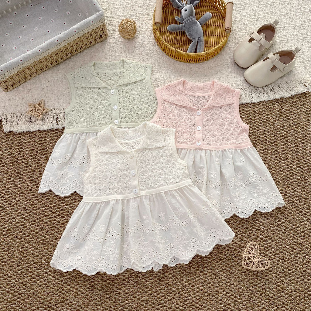 Cotton A-Class Baby Clothing Set for Girls, Lightweight Summer Outfit, Cute Dress for Toddlers 1-3 Years Old