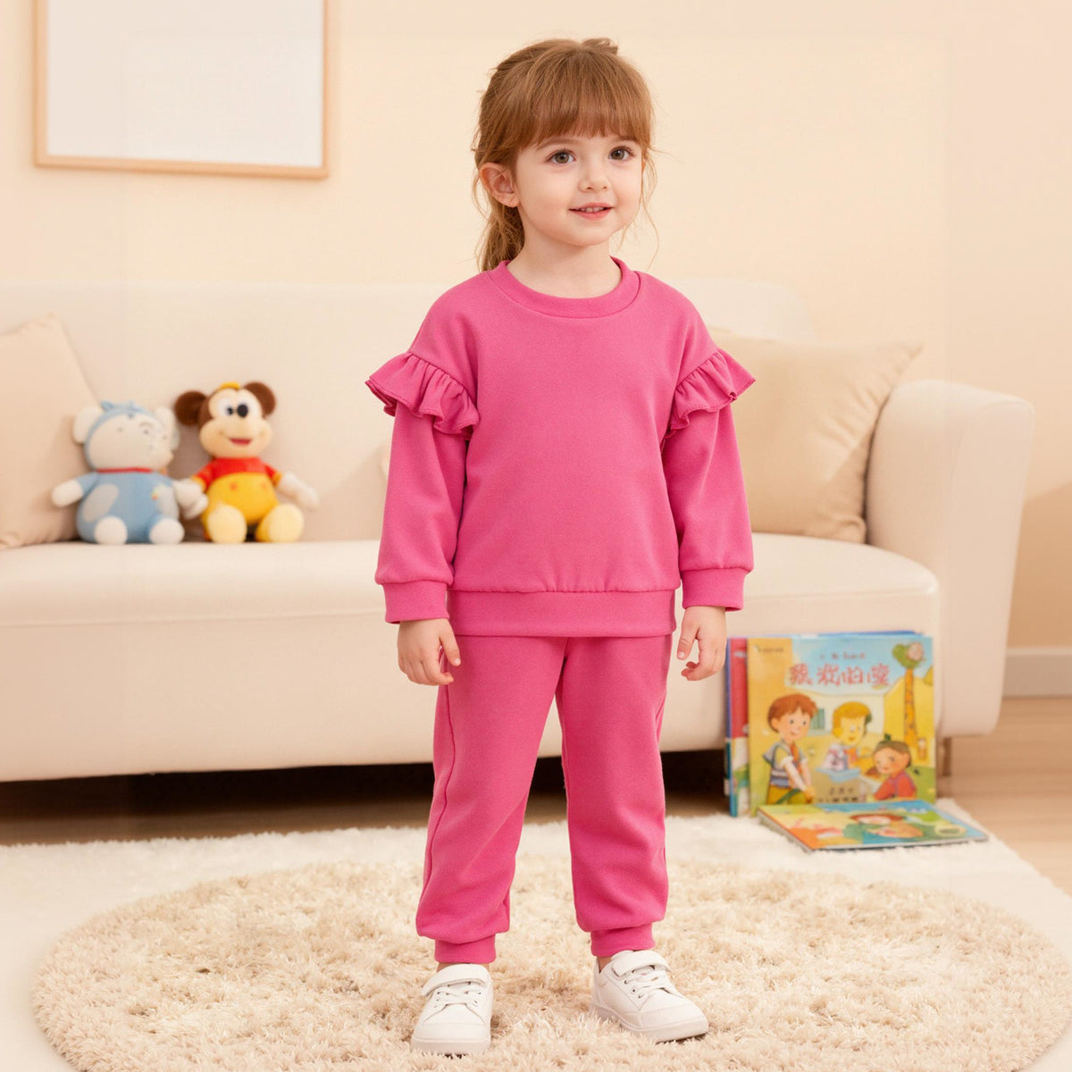Girls' Winter Hoodie & Pants Set