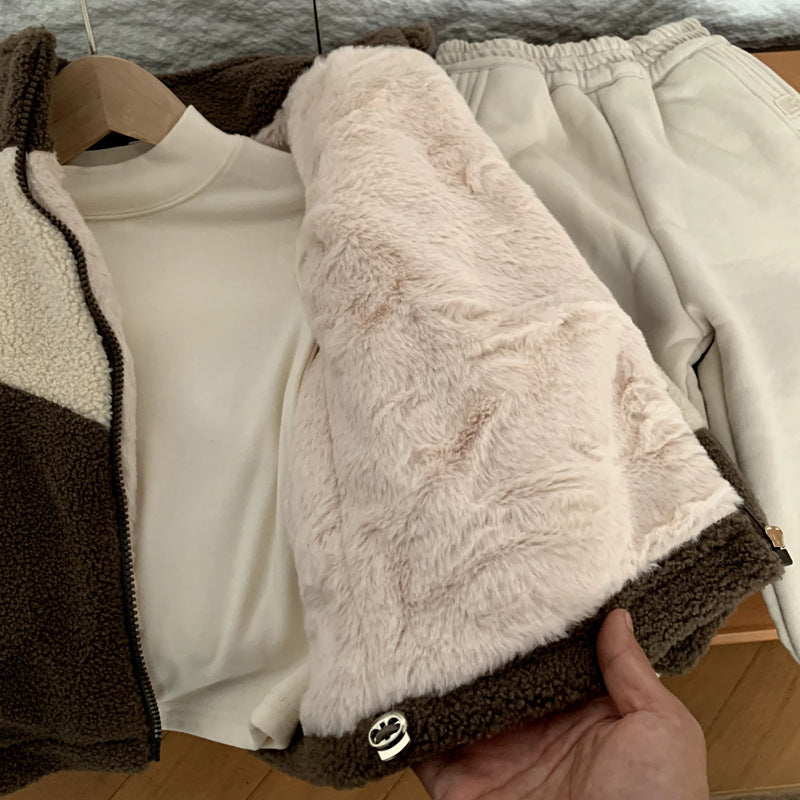 Boys' Fleece-Lined Winter Jacket