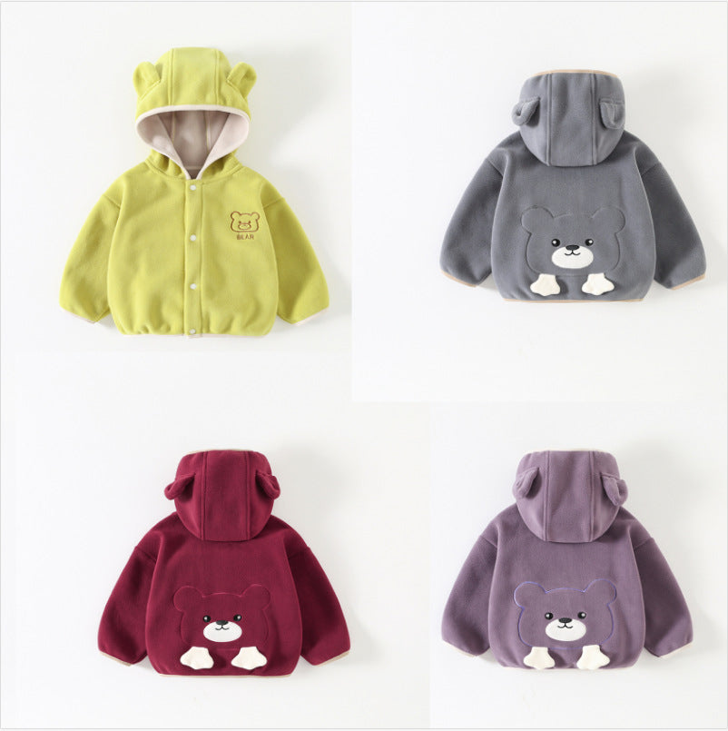 Boys' Cartoon Fleece-Lined Jacket
