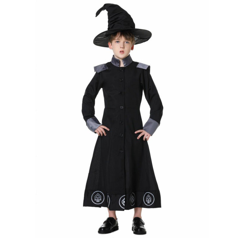 Magic Wizard Costume for Kids - Halloween Cosplay Outfit for Boys