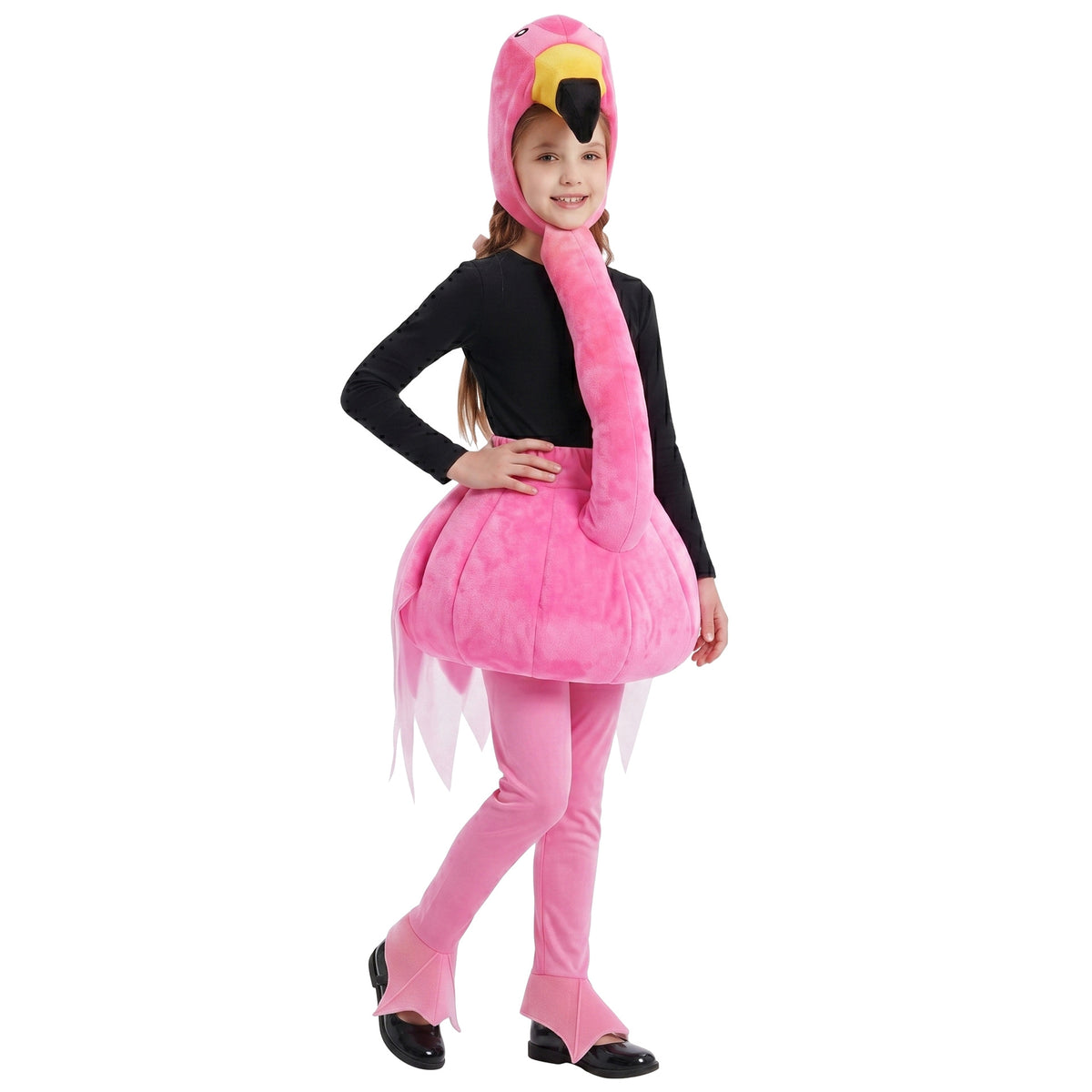 Halloween Kids Flamingo Animal Costume Inflatable Stage Performance Costume Party Cosplay Outfit