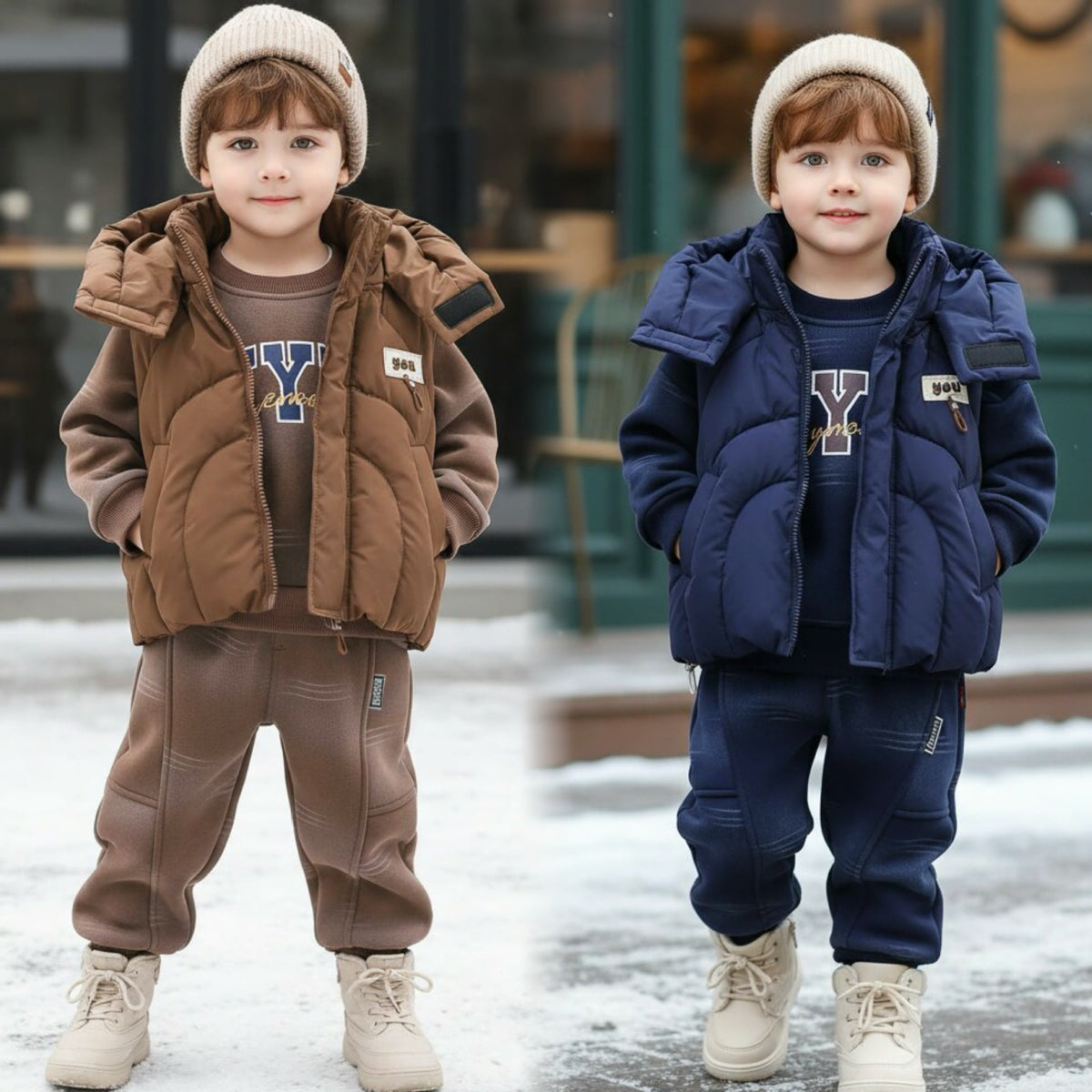 Boys' Autumn & Winter 3-Piece Set