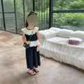 Girls' Lace Top & Pants Two-Piece Set