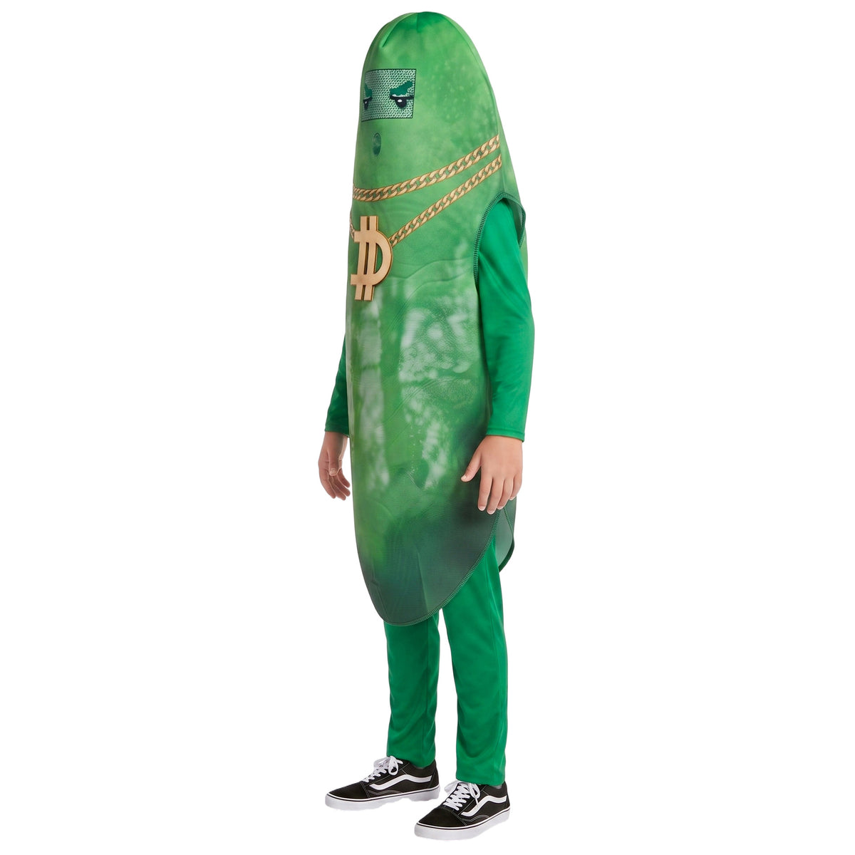 Halloween Fortnite Pickle Rick Cosplay Costume Kids Party Stage Performance Outfit