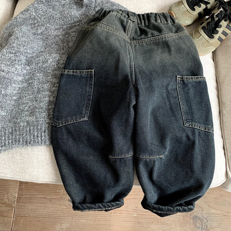 Boys' Winter Fleece-Lined Jeans