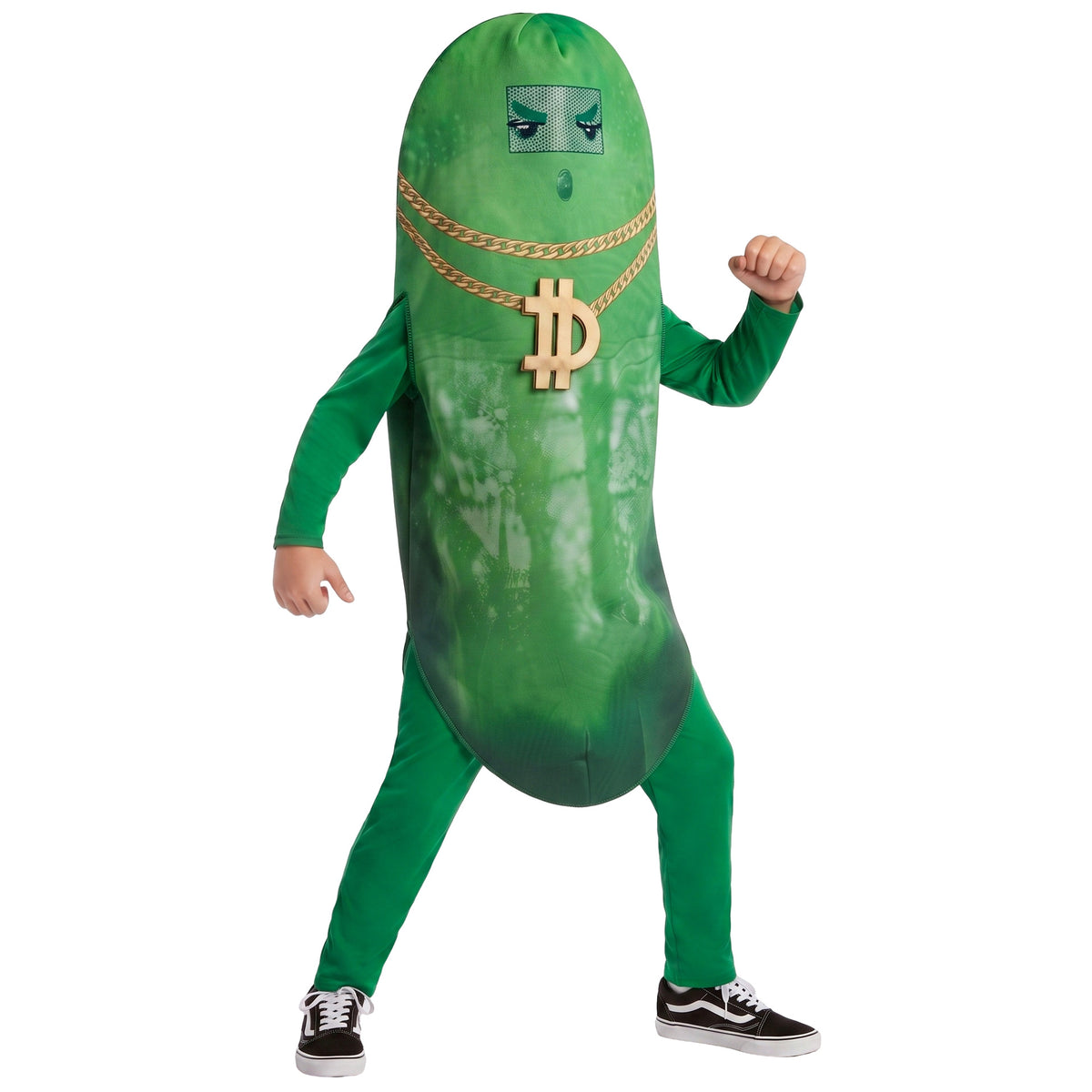 Halloween Fortnite Pickle Rick Cosplay Costume Kids Party Stage Performance Outfit