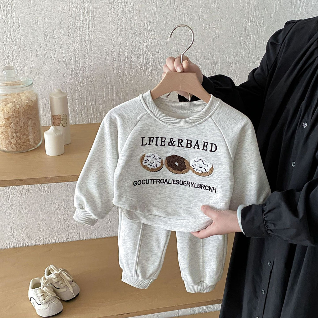 Cute Baby Girls' Outfit Set Autumn New Style Children's Hoodie and Pants Casual Fall Clothing for Toddlers