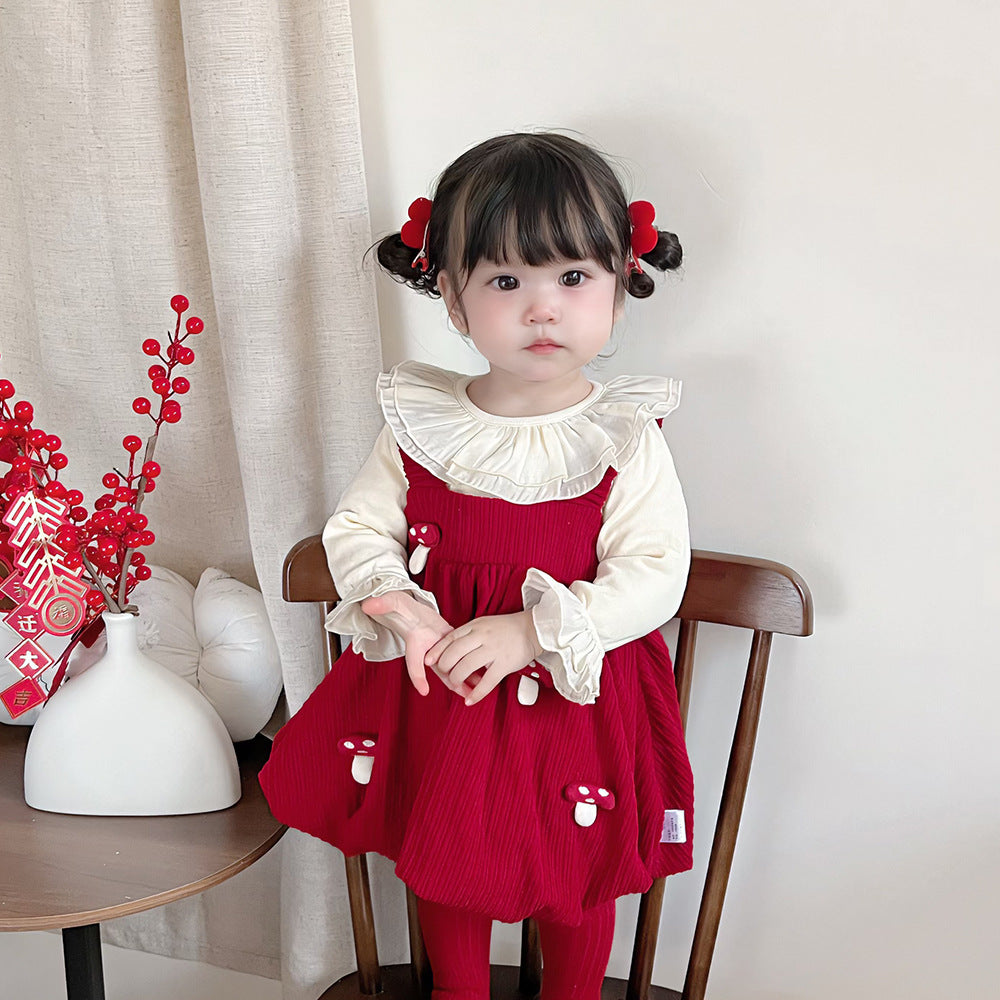 Girls Two-Piece Princess Dress Set