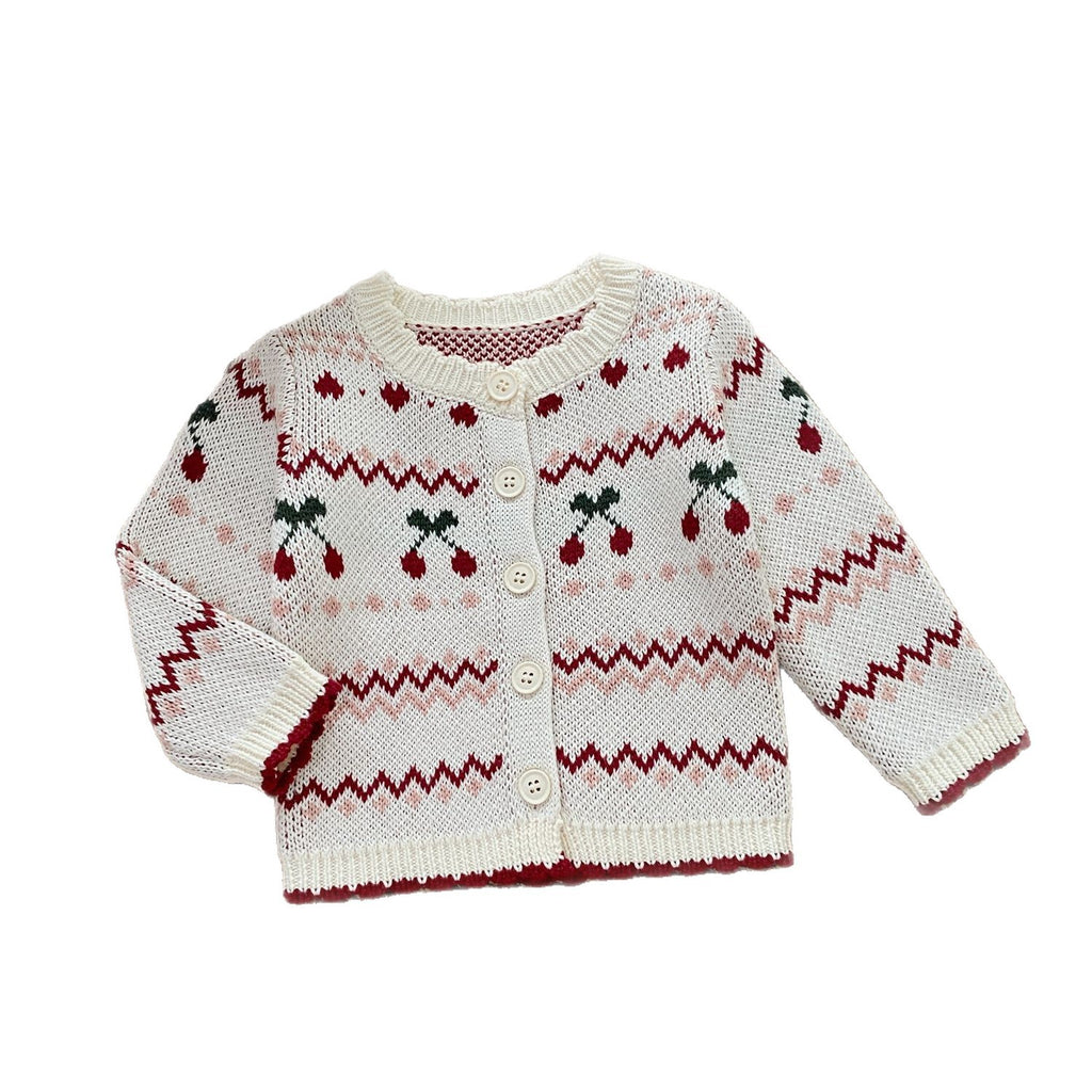 Girls' Clothing Pure Cotton Class A Spring and Autumn Romper 1-3 Years Infant and Toddler Romper New Children's Clothing Sweater