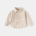 Solid Color Dress Shirt Kids Clothing Outerwear