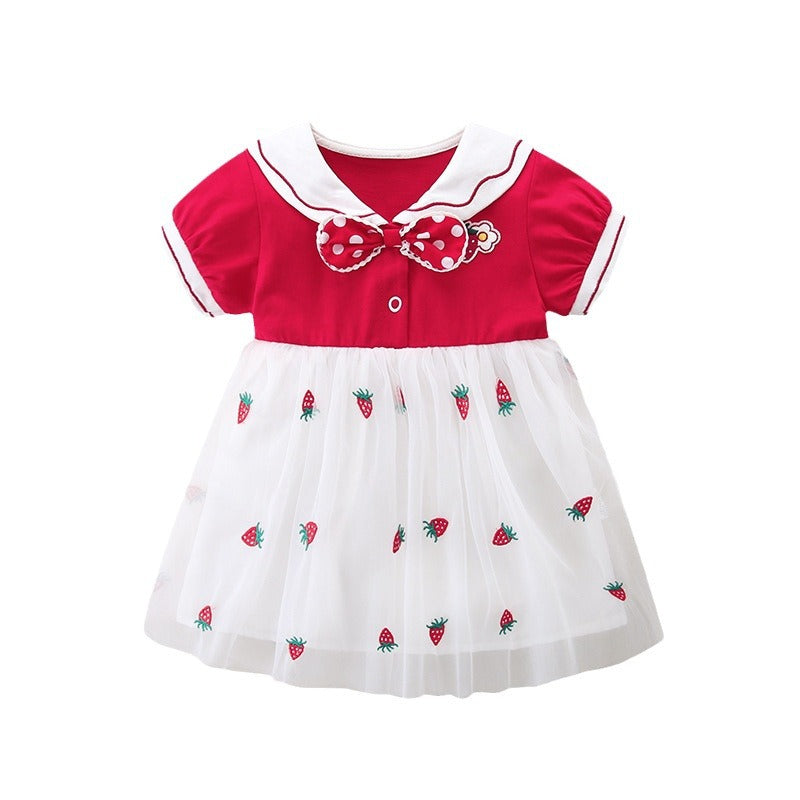 Baby Girl Strawberry Princess Dress