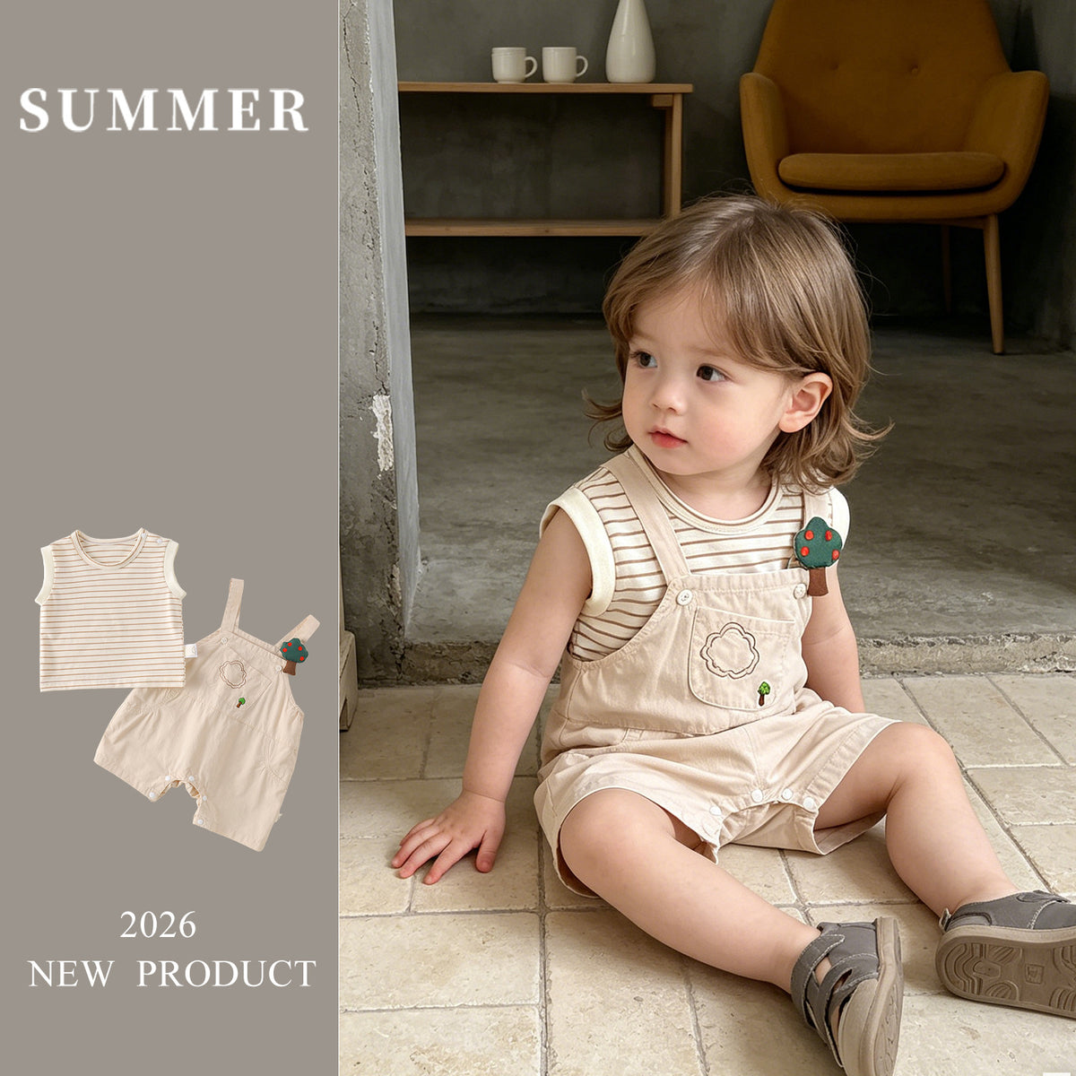 Boys Overalls Set