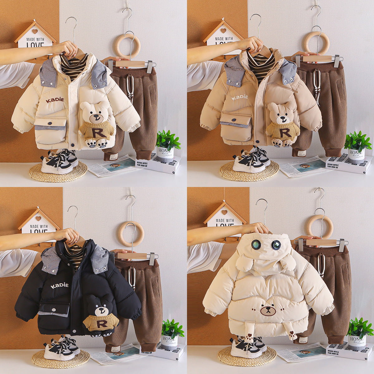 Boys' Fleece-Lined 3-Piece Winter Set