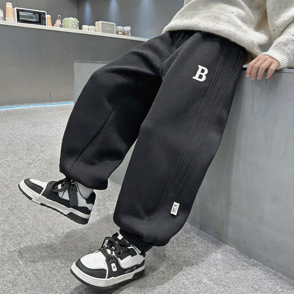 Casual Loose Fit Boys' Autumn Winter Sweatpants