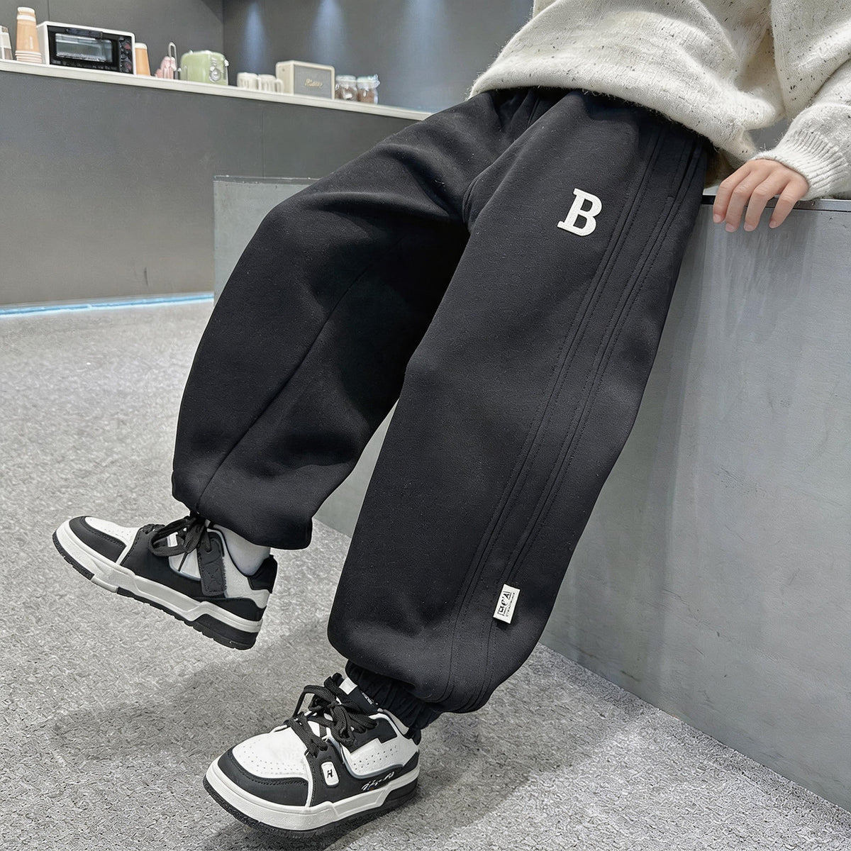 Casual Loose Fit Boys' Autumn Winter Sweatpants