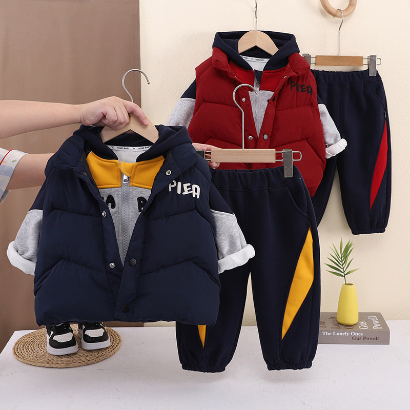 Boys' Winter Hooded 3-Piece Set
