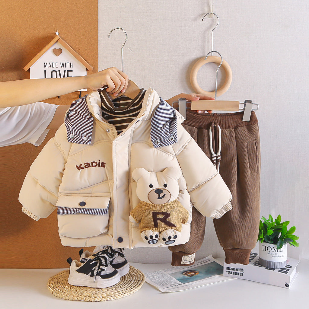 Boys' Fleece-Lined 3-Piece Winter Set